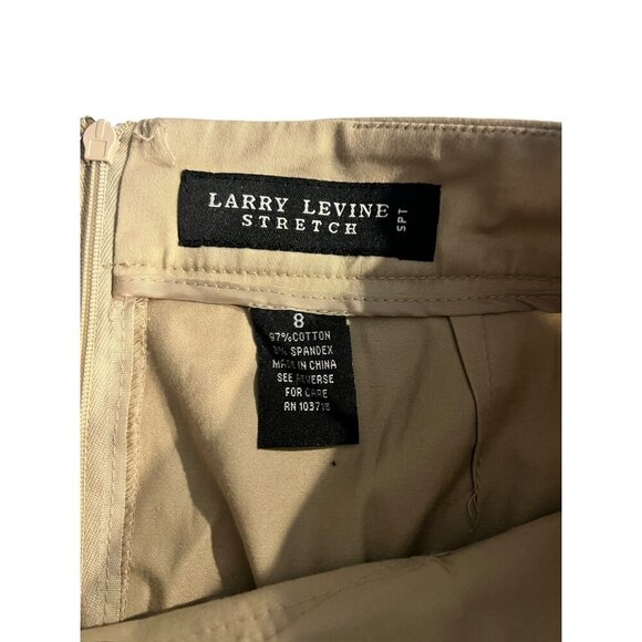 Larry Levine Stretch Women's Tan Skirt - Picture 3 of 5